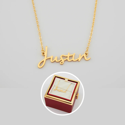 Romantic Anniversary Gift with Custom Name Necklace