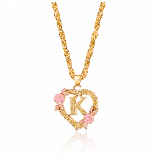 Flower_Initial_Necklace_with_Clip_Chain