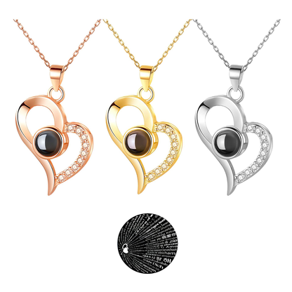 Hidden Projection Heart Pendant