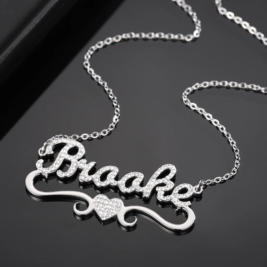 Personalized Heart Necklace Gift for Her