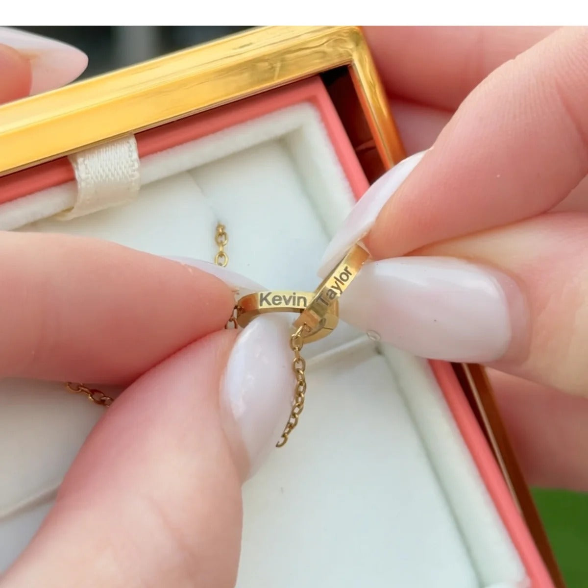 Personalized Heart Necklace with Custom Engraving