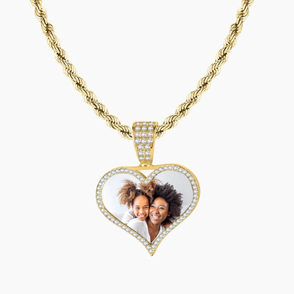 Custom Picture Jewelry Necklace For Couples
