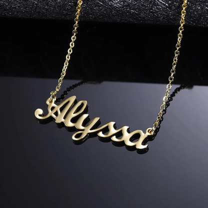 Personalized 18K Gold Name Necklace