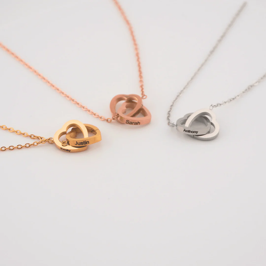 Forever Rose Bear Gift Set with Personalized Necklace