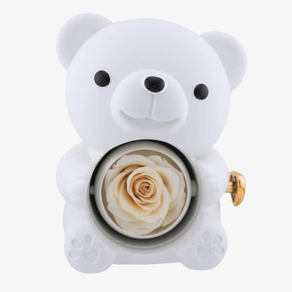 Forever Rose Bear Necklace Gift Set
