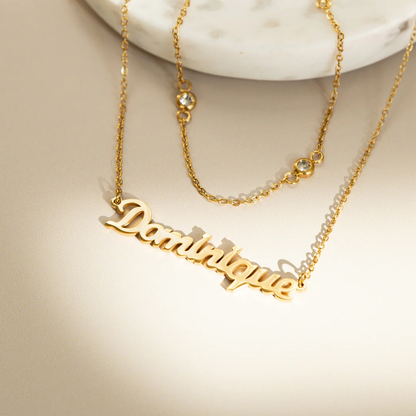 Personalized 18K Gold Name Necklace